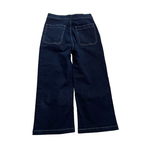 J Crew Mercantile Denim Crop Jeans High Rise Wide Leg Trousers Size 29 New u - Picture 7 of 13